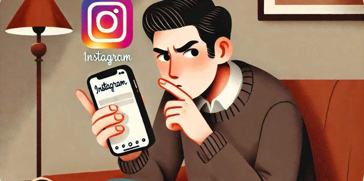 une personne suspecte sur instagram